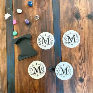 Coaster Set M Initial